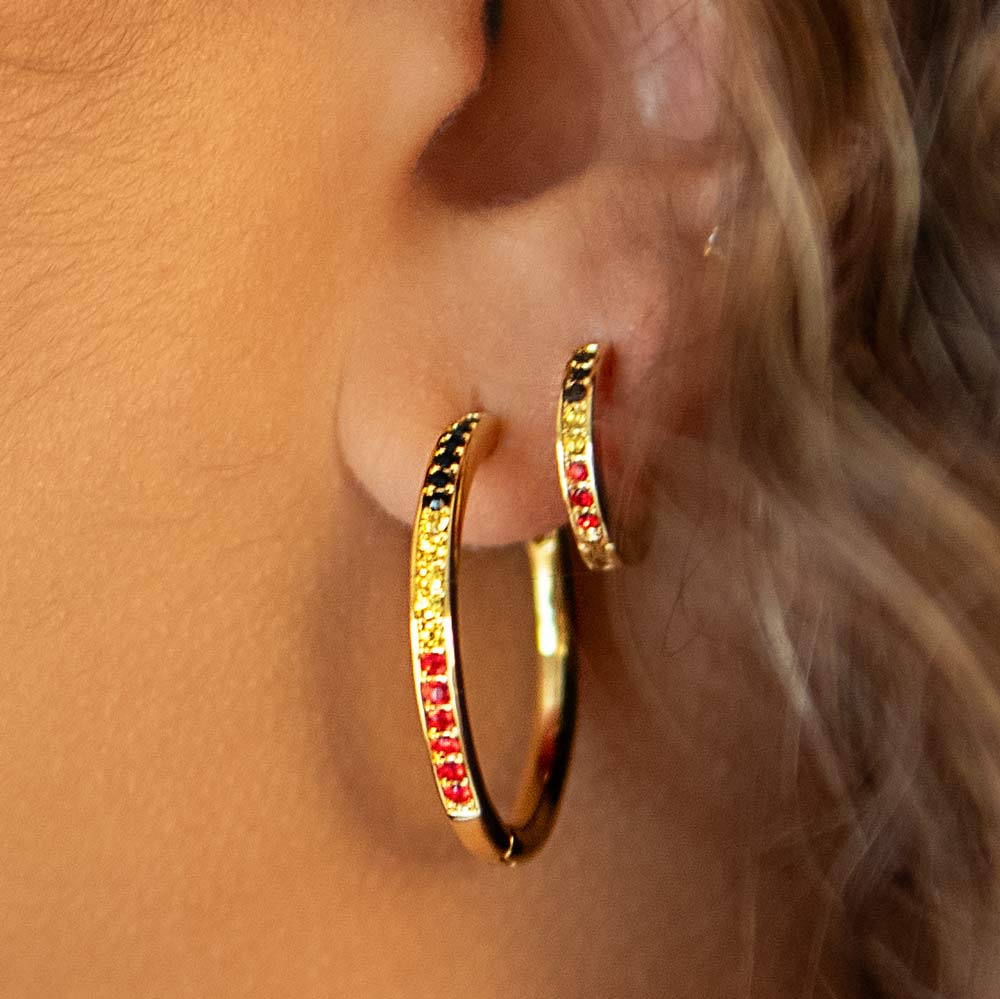 BYR Gold Midi Hoop Earrings