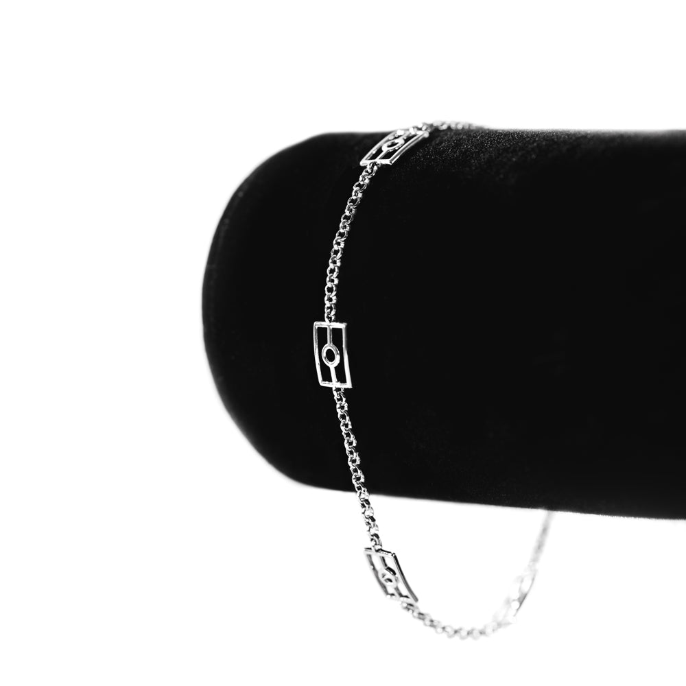 Silver Outline Bracelet
