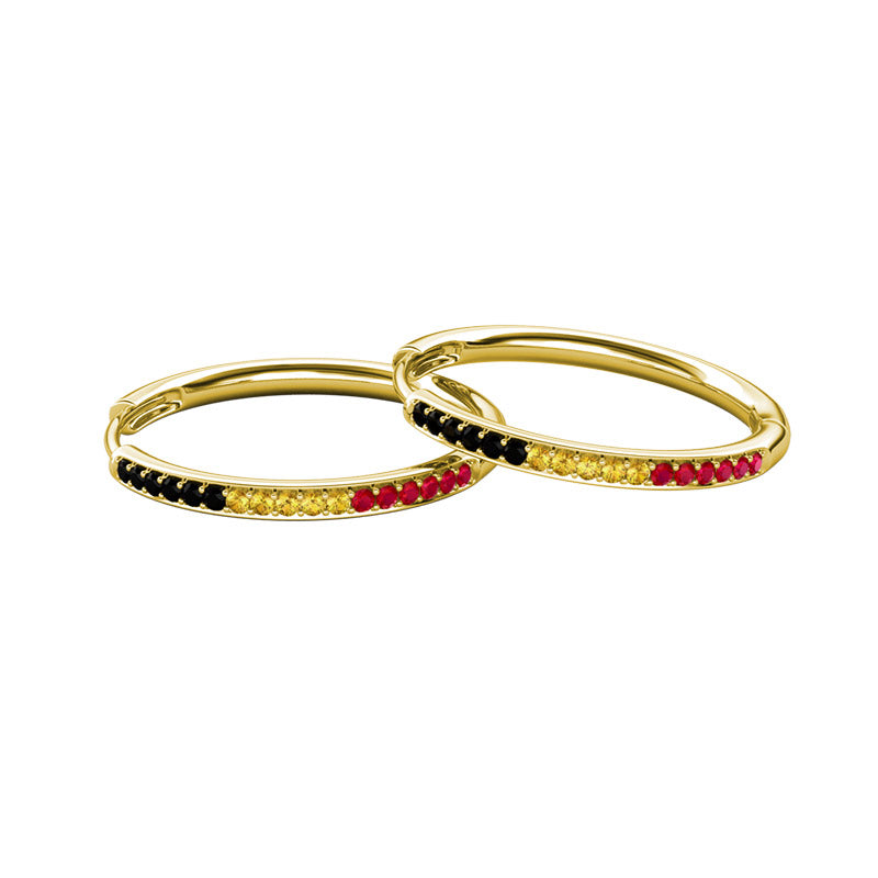 BYR Gold Midi Hoop Earrings
