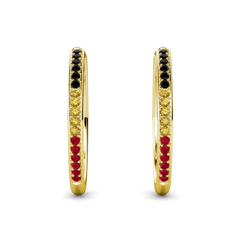 BYR Gold Midi Hoop Earrings