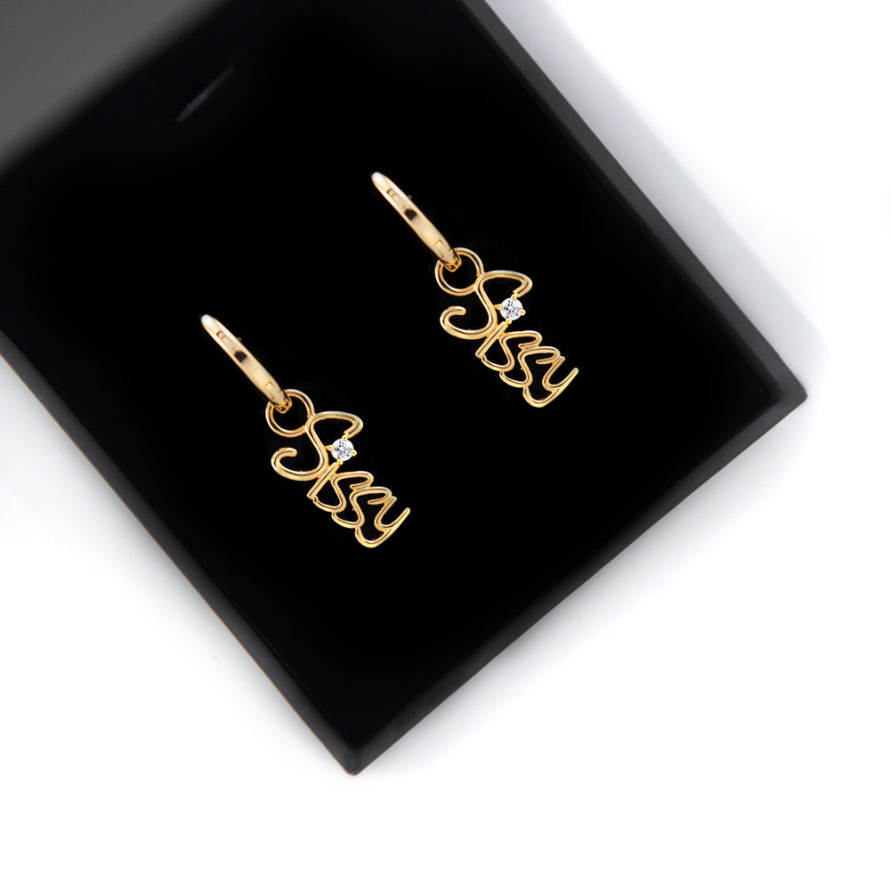 Sissy Charm Hoop Earrings