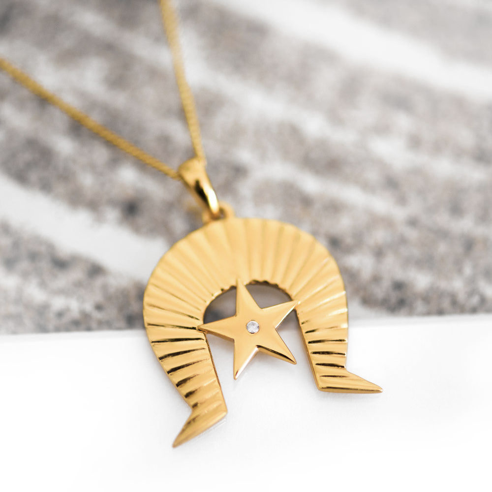 Gold Star Dhoeri Necklace