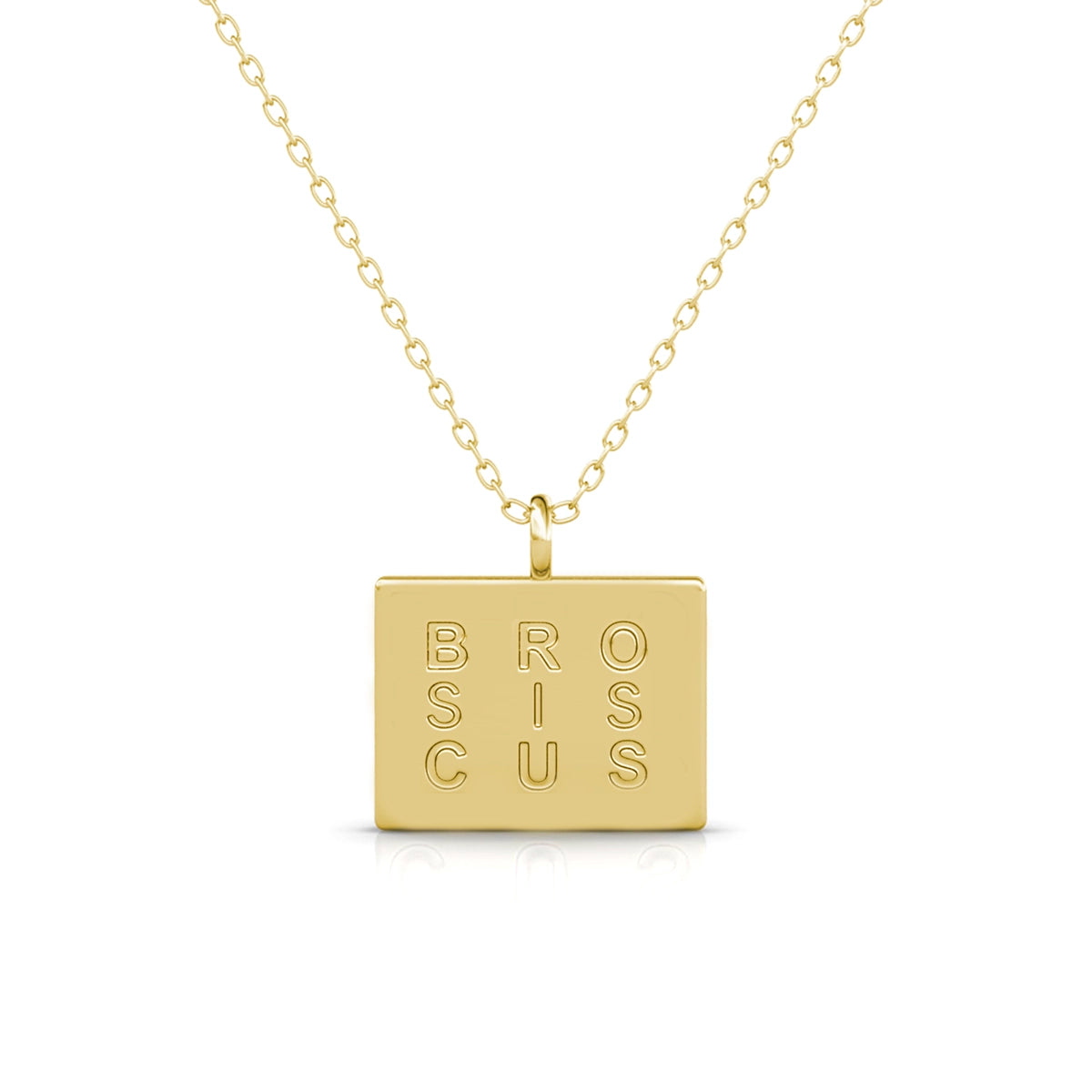 Gold Proud Outline Necklace