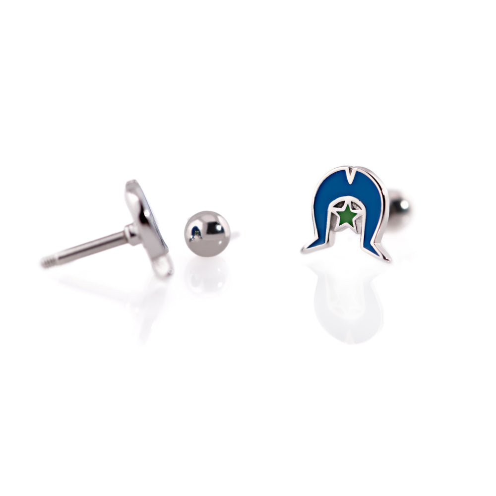 Silver Dhoeri Cartilage Barbell Piercing