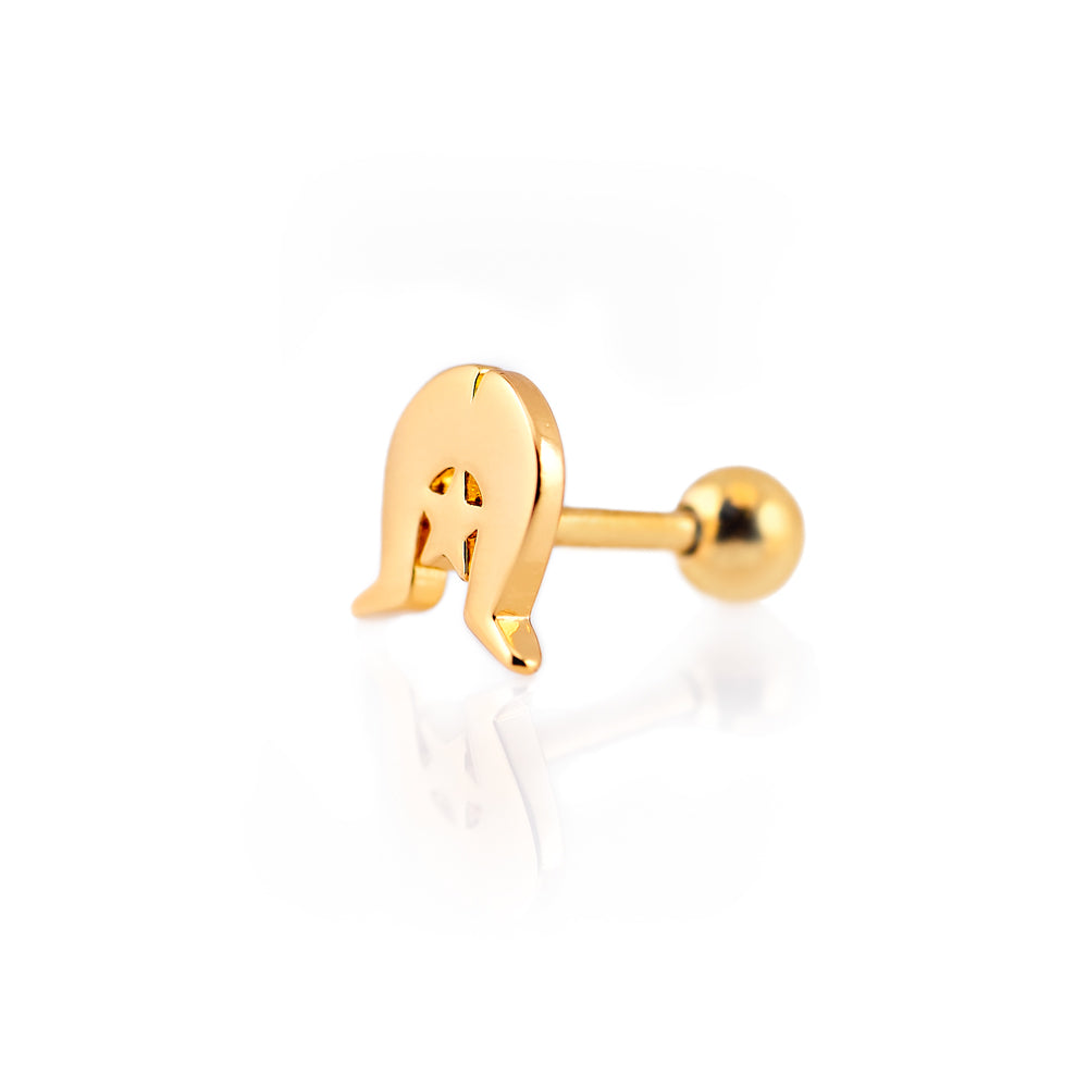 Gold Dhoeri Cartilage Barbell