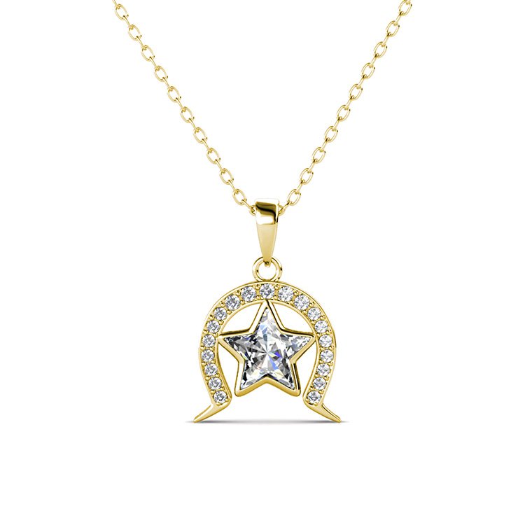 Gold-Swarovski-Crystal-Star-Dhari-Pendant