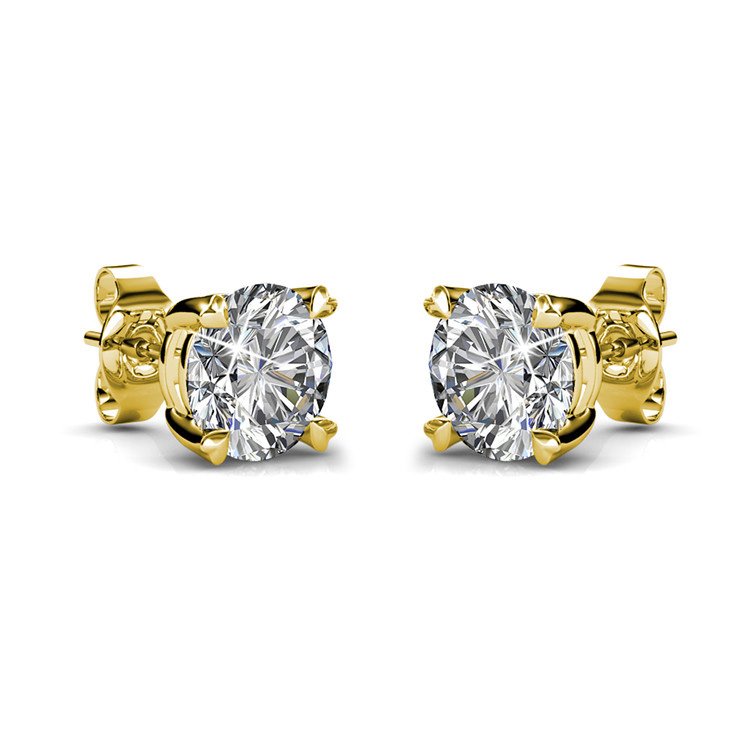swarovski-gold-stud-earrings
